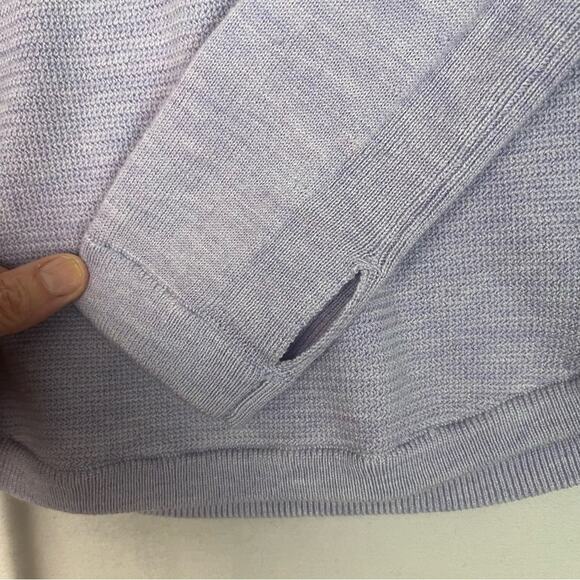 Lululemon Sit In Lotus Sweater Merino Wool Womens Small Heathered Lilac Tunic - Picture 9 of 13